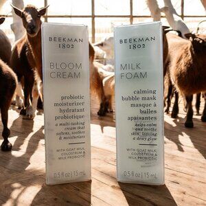 Beekman 1802 SET of 2 Milk Foam & Bloom Cream